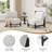 Modern Accent Chair With Solid Wood Base-2018834836