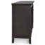 Amherst - Armoire de rangement large à 3 portes - Hickory brun