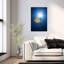 Sunlit Sea Turtle Abstract Contemporary Turtle Nature Ocean Wall Art Print 1 Piece Wrapped Canvas Wall Art-264585148