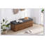 Banc de rangement pour chaussures avec repose-pieds 49 po