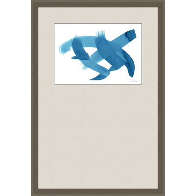 «Blue Whisper 3» par Thom Filicia - peinture à cadre unique