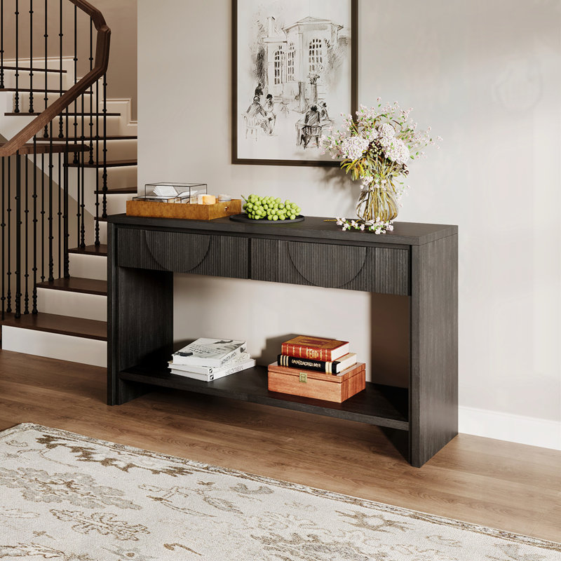 Console de style campagnard, Noir