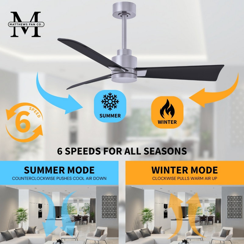 Alessandra Outdoor Downrod Ceiling Fan, Matte Black, Brushed Nickel