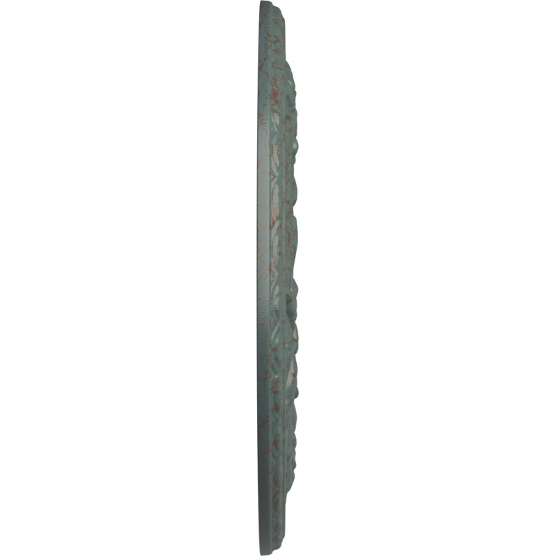 Médaillon de plafond Endurathane Baltimore, P 15 3/8 po x P 4 1/4 po x P 1 1/2 po (convient aux auvents jusqu'à 5 1/2 po), finition de foyer en pierre peinte à la main
