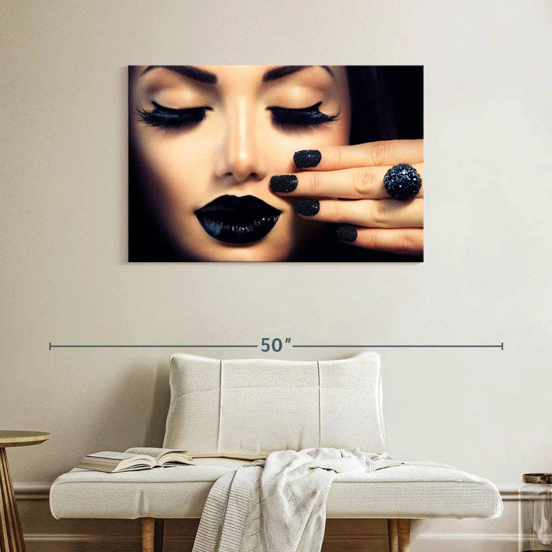 Shuttleworth Black Themed Makeup, 26" H x 39" W