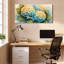 Hydrangea, aquarelle florale, reproduction d'art sur toile tendue sur toile, ensemble de 1-278117475