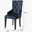 Fauteuil capitonné à dossier