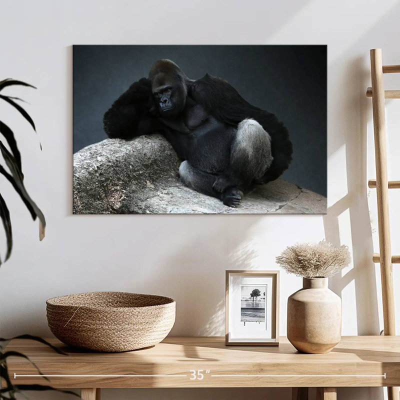 Brampt Daydreaming Gorilla, 16" H x 24" W