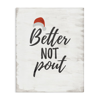 Festive Better Not Pout Canvas, design par Lauren Rader