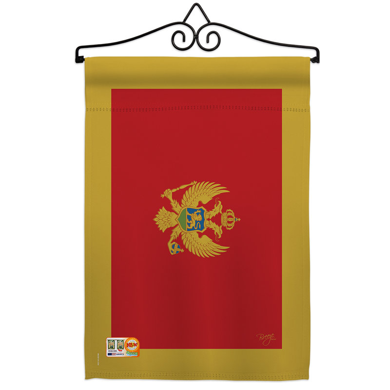 Impressions décoratives de polyester de 2 côtés 19 x 13 po  drapeau de jardin
