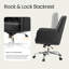 Chaise de bureau capitonnée à boutons-2009989855