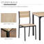 Ensemble de salle à manger rectangulaire L 23,5 po x l 23,5 po Anqi