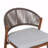 Set Of 2 Outdoor Patio Counter Stools, 26" Seat Height Aluminum Frame With PE Rattan Scallop-Shaped Backrest-2039087324-2039087325-2039087323