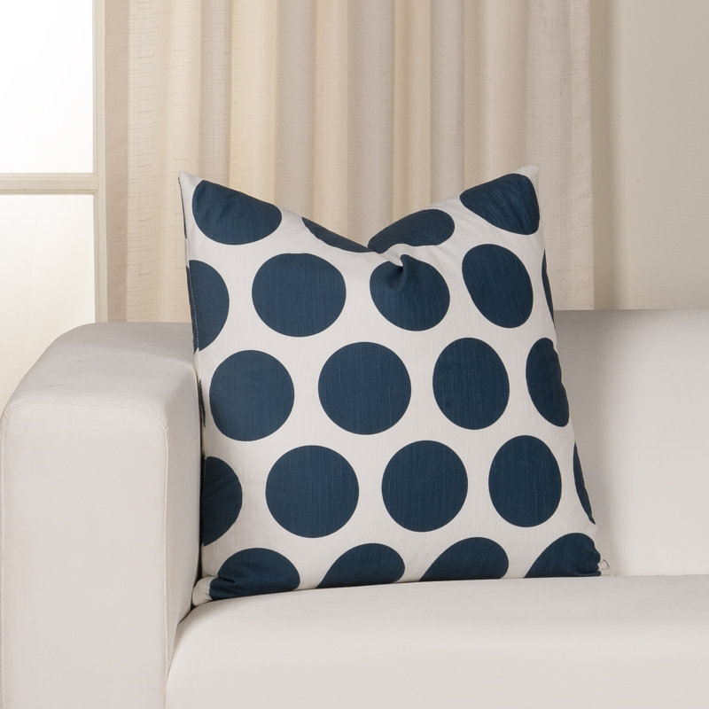 Brunton Reversible Throw Pillow, Polyester, Blue, Square 20"