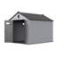Remise de rangement en plastique 8 * 10Ft pour le grand jardin