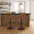 Swivel Upholstered Adjustable Height Counter Stool-88710706