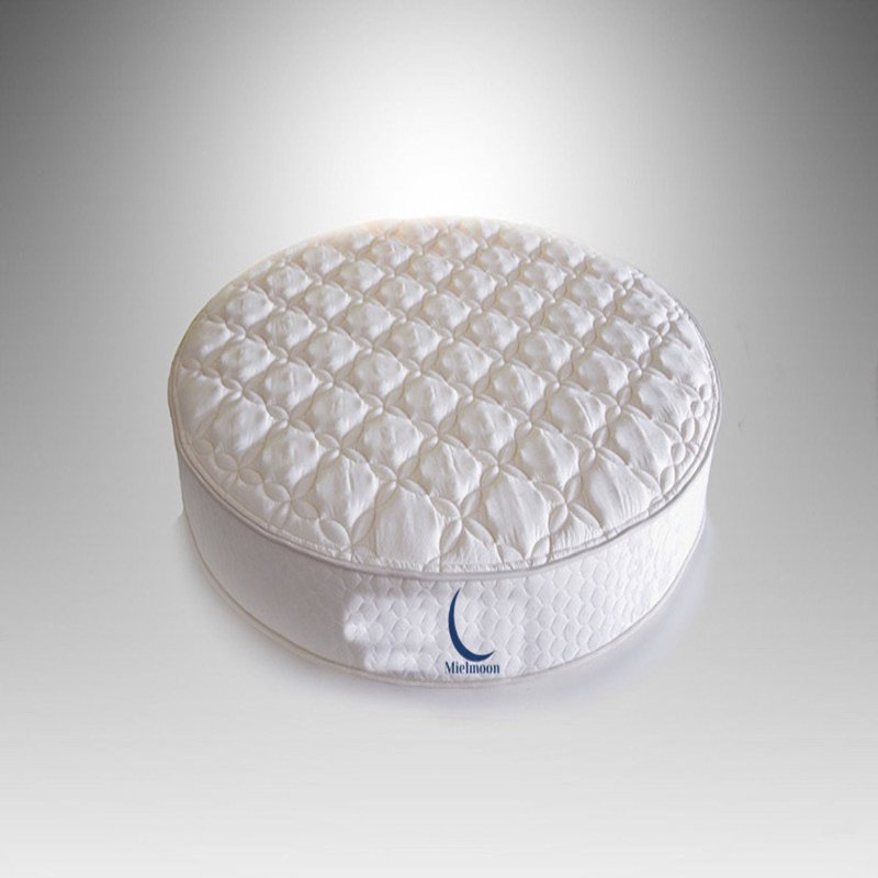 Matelas rond de luxe Mielmoon (86 po de diamètre) très grand - mousse de qualité supérieure, 8"