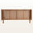 Syl Full Size Woven Rattan Headboard in Ash Walnut Finished Wood, 30" H X 56.94" W X 9.72" D-1857605962