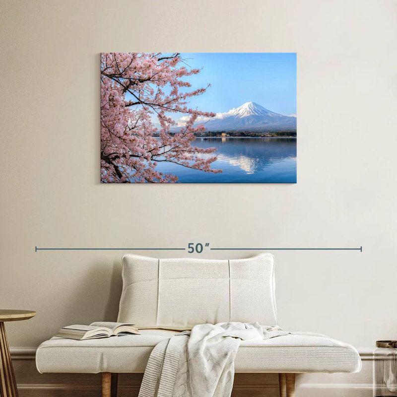 Lac Kavia Kawaguchiko et Mont Fuji, H 24 po x l 36 po