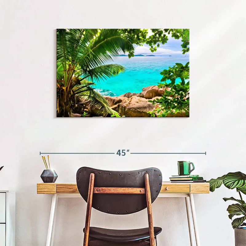 Paysage Gillard Seychelles, H 24 po x l 36 po