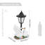 Luminaire solaire de jardin 7,87 x 4,13 x 12,99 po, avec quelques cygnes-138413429