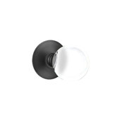 Privacy Bristol Crystal Knob with Modern Rose