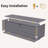 260 Gallon Metal Outdoor Deck Box, Waterproof And Durable, With Lockable Storage For Patio Furniture And Garden Tools