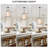 3 - Light Black Dimmable Tapered Pendant With Linen Shade-1403985932-1403985927