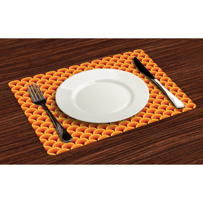 Polyester Abstract Rectangle Placemat