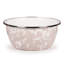 Taupe Swirl Enamelware Dining Bowl