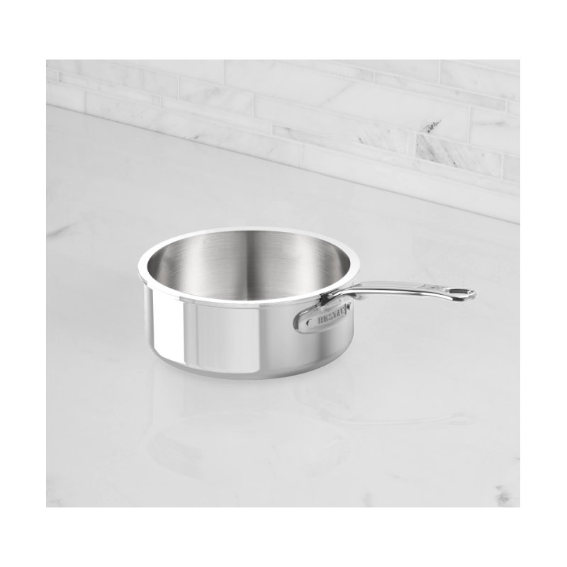 Probond® Luxe 0.75-qt. Polished Professional Clad Stainless Steel Butter Warmer