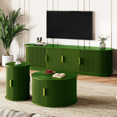 Ensemble de meuble télé et table basse 3 pièces