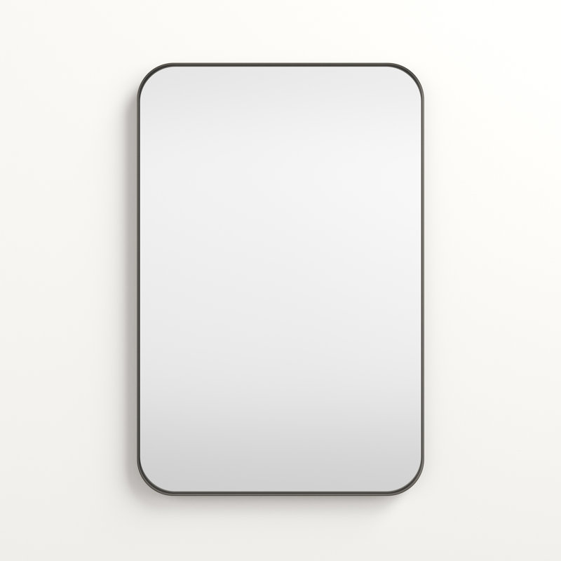 Miroir de salle de bain moderne et contemporain Weekville, 36 po x 24 po, Bronze