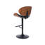 Machiasport Swivel Upholstered Adjustable Height Counter Stool with Metal Frame
