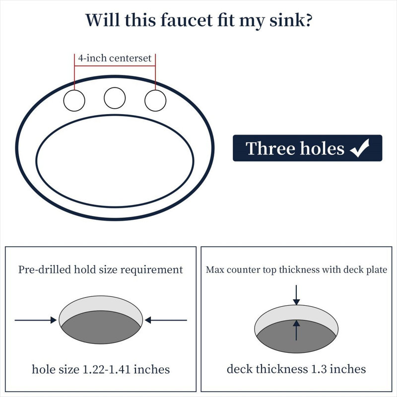 Robinet de salle de bain à bec pivotant en bronze huilé, 4 po, avec conception à deux poignées, fabrication en métal