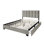 Lit plateforme tapissier avec rangement Lawi
