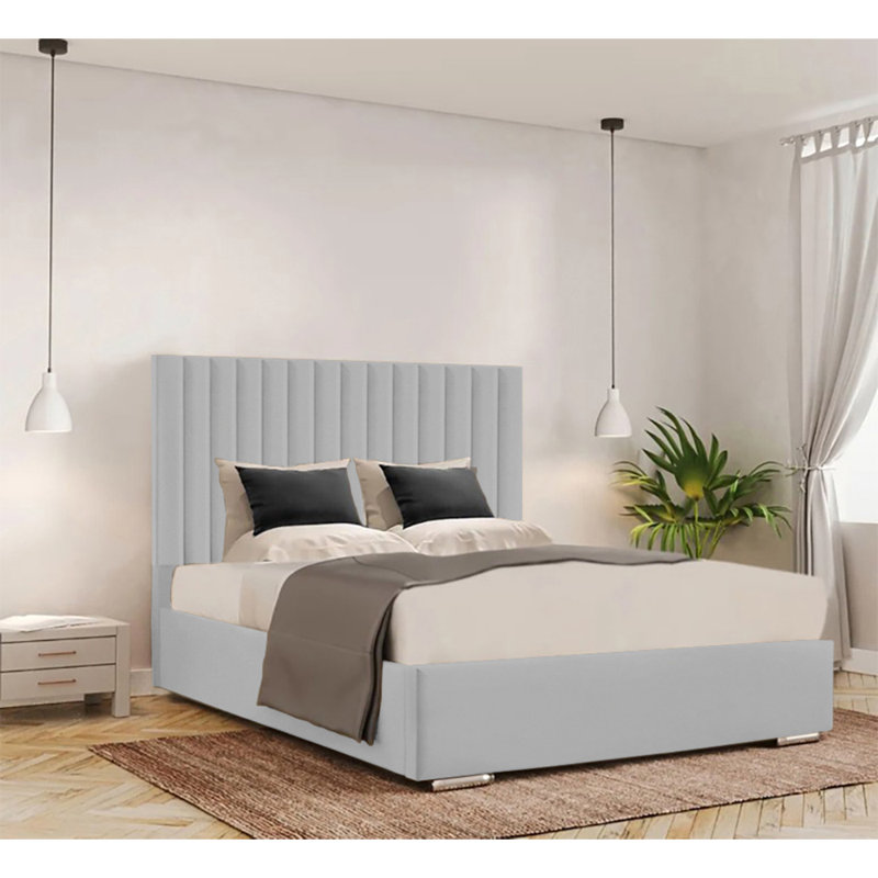 Celetha Bed Frame, Single (3'), Light Silver