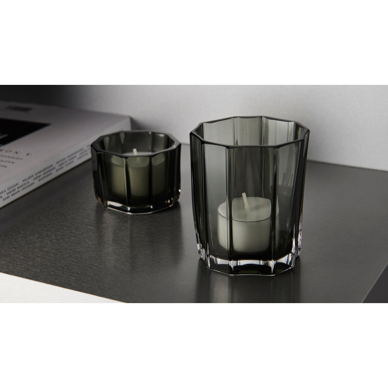 Votive à roseaux, Vert mousse, H 3,4 po x l 2,6 po x P 2,6 po