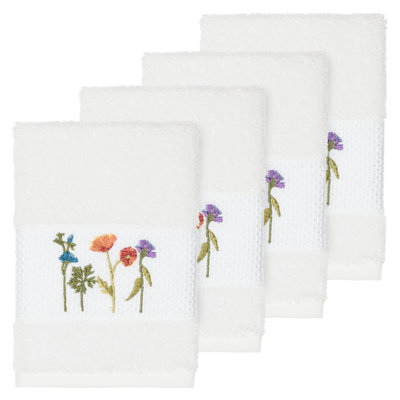 Serenity 4 Piece Turkish Cotton Washcloth Towel Set