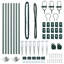 Vidaxl Fence Posts With Spike 7 Pcs Diameter32 Mm Galvanised Steel-114618682-114618677