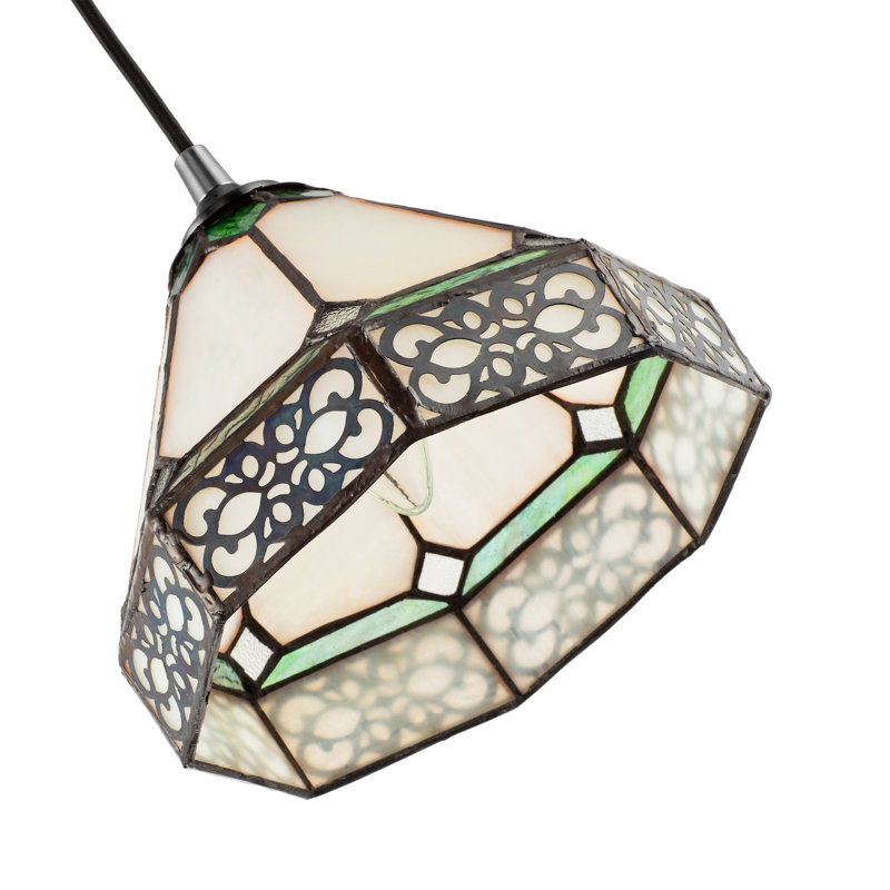 14cm H Glass Empire Pendant Shade ( No Direct Attachment Method ) in Green