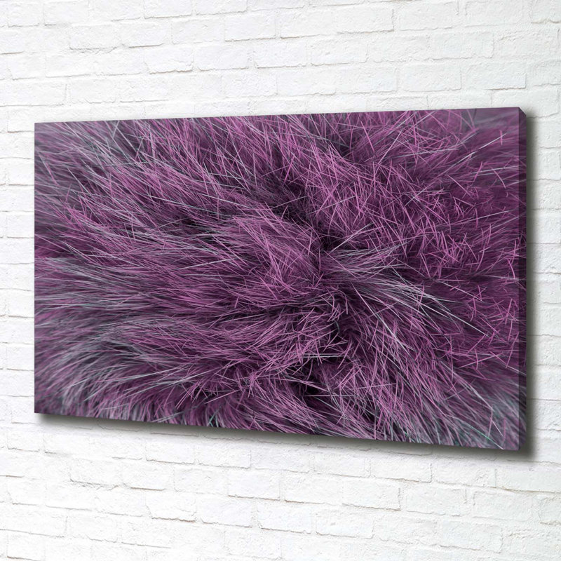 Pink Fur - Wrapped Canvas Print