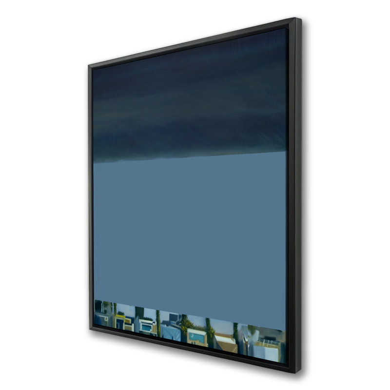 «Bird's Eye View of Beach - Exotic Turquoise», art sur toile encadré
