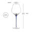 Ensemble de verres à vin rouge cristal 22 oz tempest-129753579