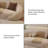 82.68"Curved freeform white chenille sofa-415147391