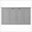 Panneau de fibres à densité double Structure de lit escamotable en métal sans sommier gris nécessaire pour les petits espaces Chambre d'amis