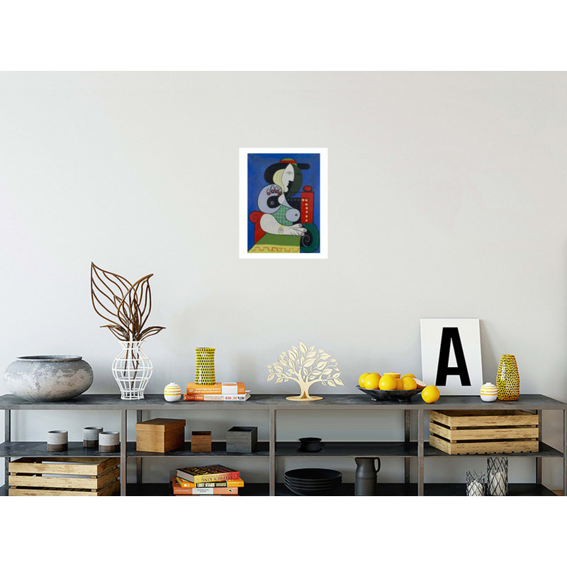 «Femme à la montre» par Pablo Picasso - Estampe numérique, H 20 po x l 16 po