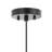 Aisma 20.25" 1-Light Farmhouse Coastal Rattan 180" Cord Plug-In or Hardwired LED Pendant, Black-1470676562-1470676909
