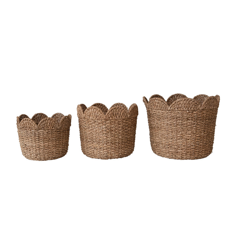 Ensemble de 3 paniers en osier Arin