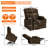 35" Wide Quiet Lift Velvet Recliner W/Massage And Heat-624169109